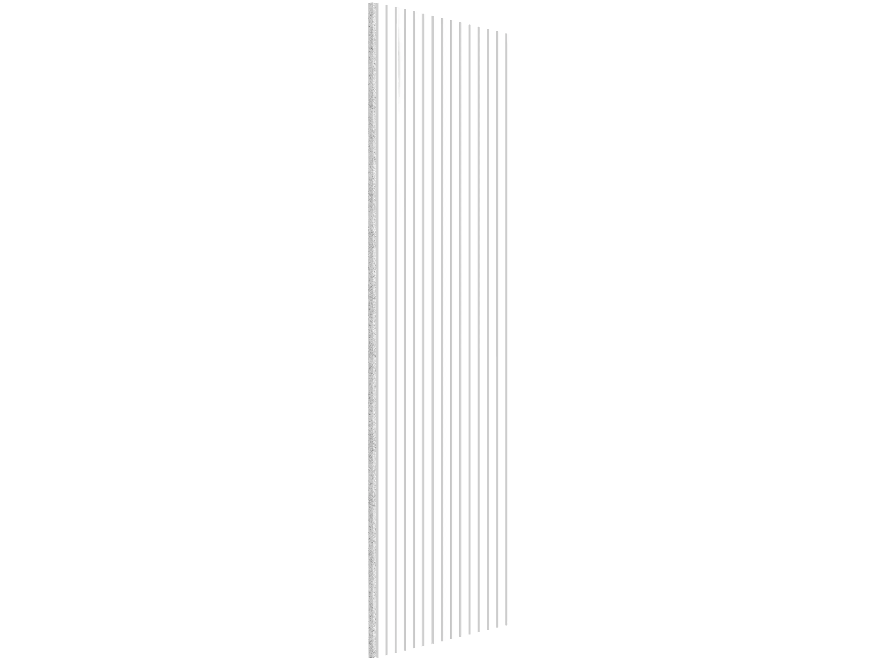 Akustikpaneel Wintereiche 21 mm Filz Schwarz, Oberfläche: Echtholz, 2400 x 605 mm