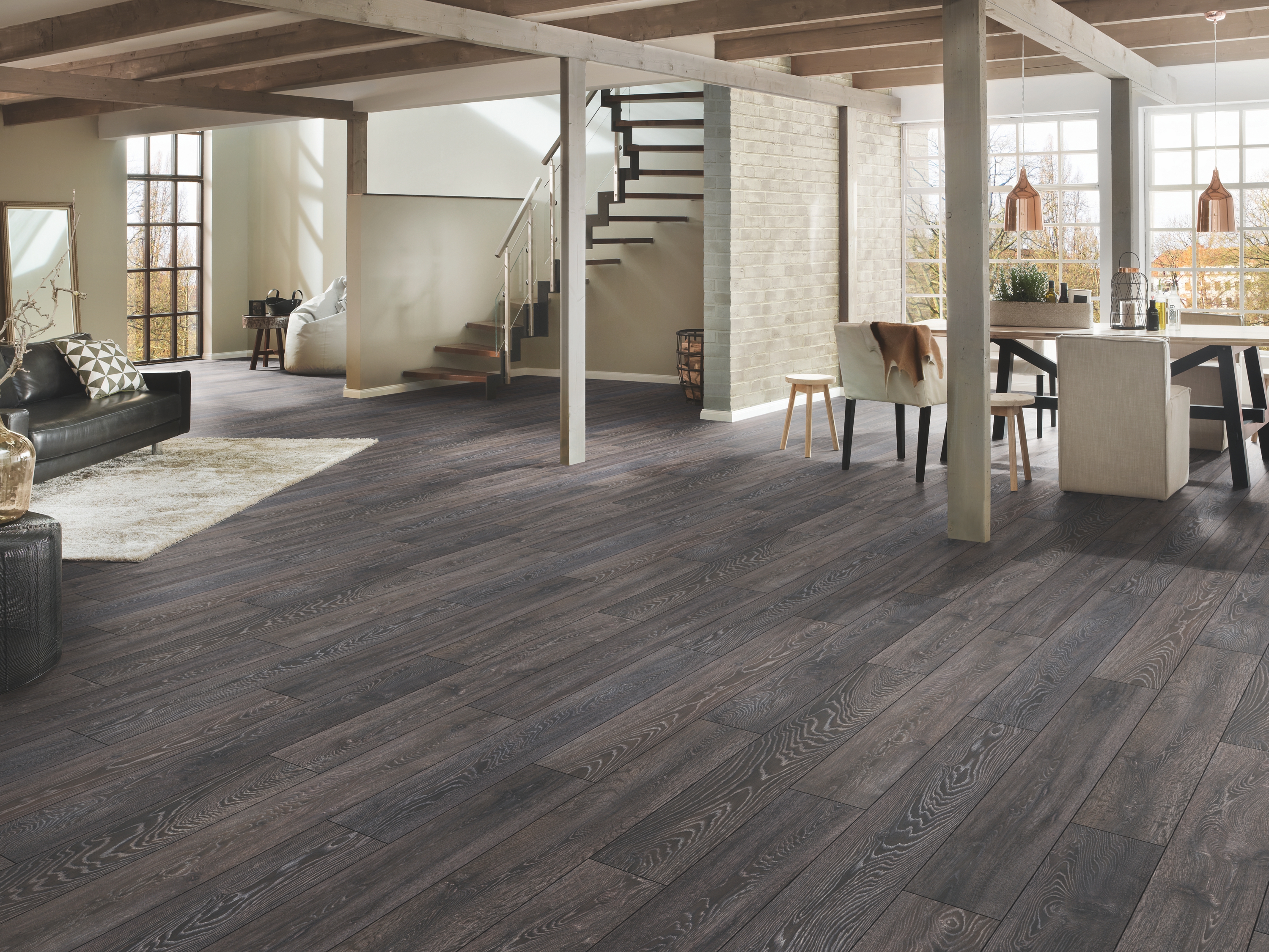 Laminatboden Bedrock Oak 5541 (HC) Super Natural Classic by Krono Original, Stärke: 8 mm