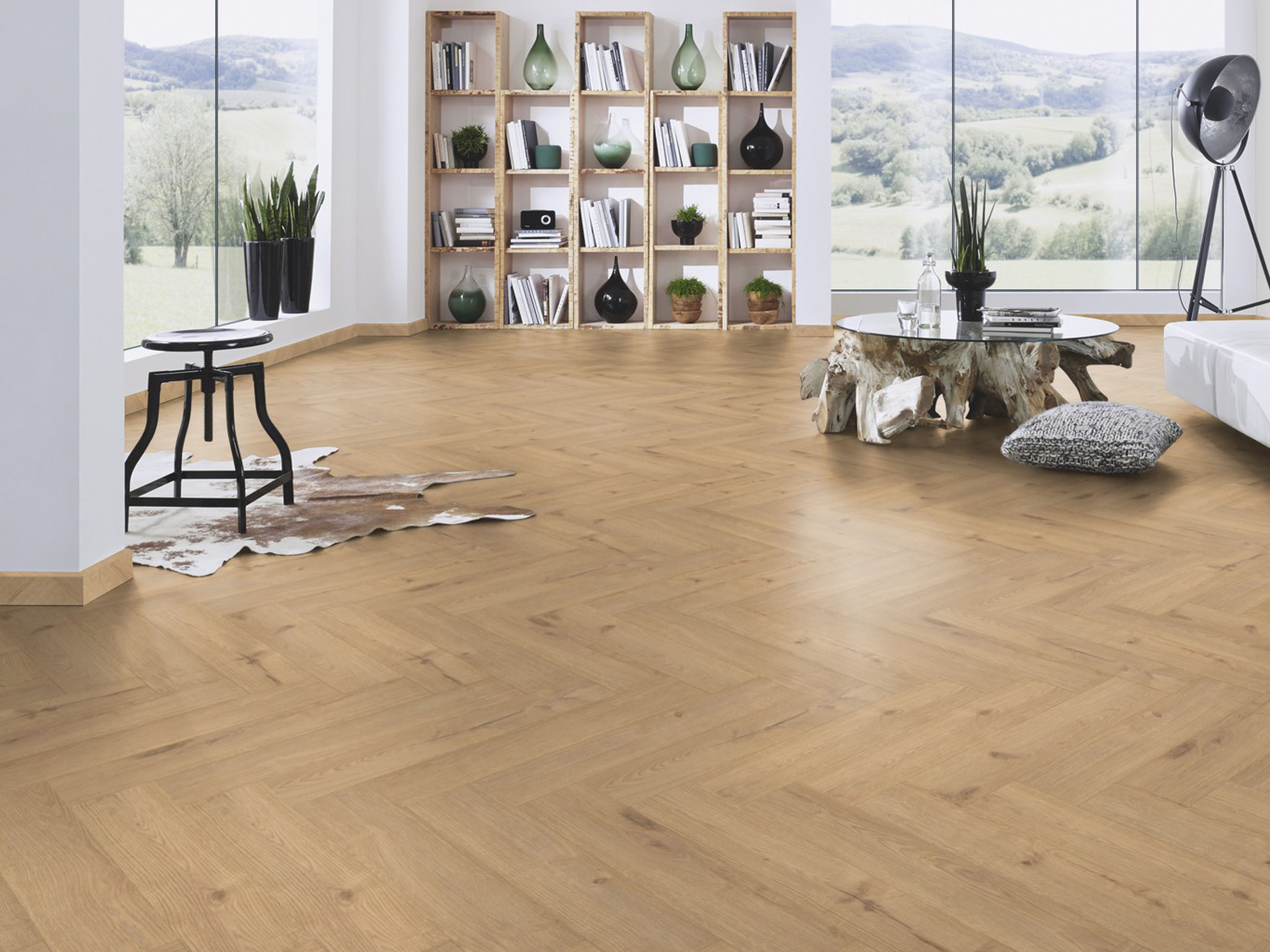 Laminatboden KronoOriginal® Herringbone - Sundance Oak K326 - 8 mm Stark - Fischgrät-Laminat