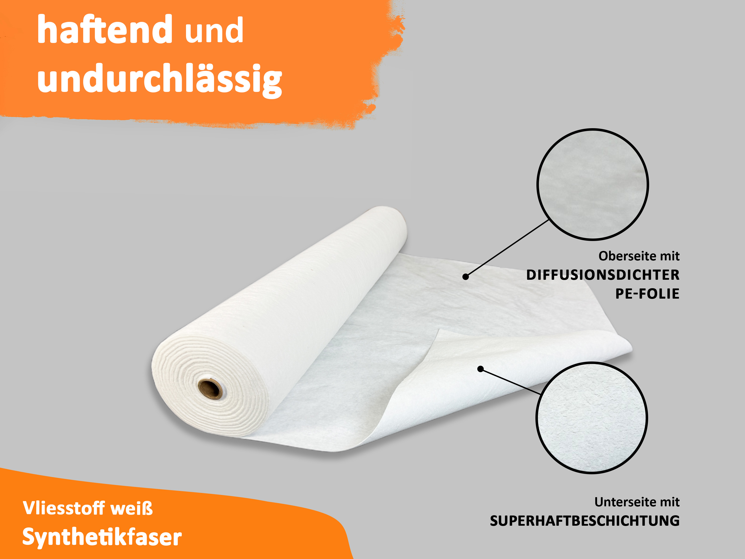 uficell® easyliner Malervlies premium Qualität, Schutzvlies, selbsthaftendes Abdeckvlies