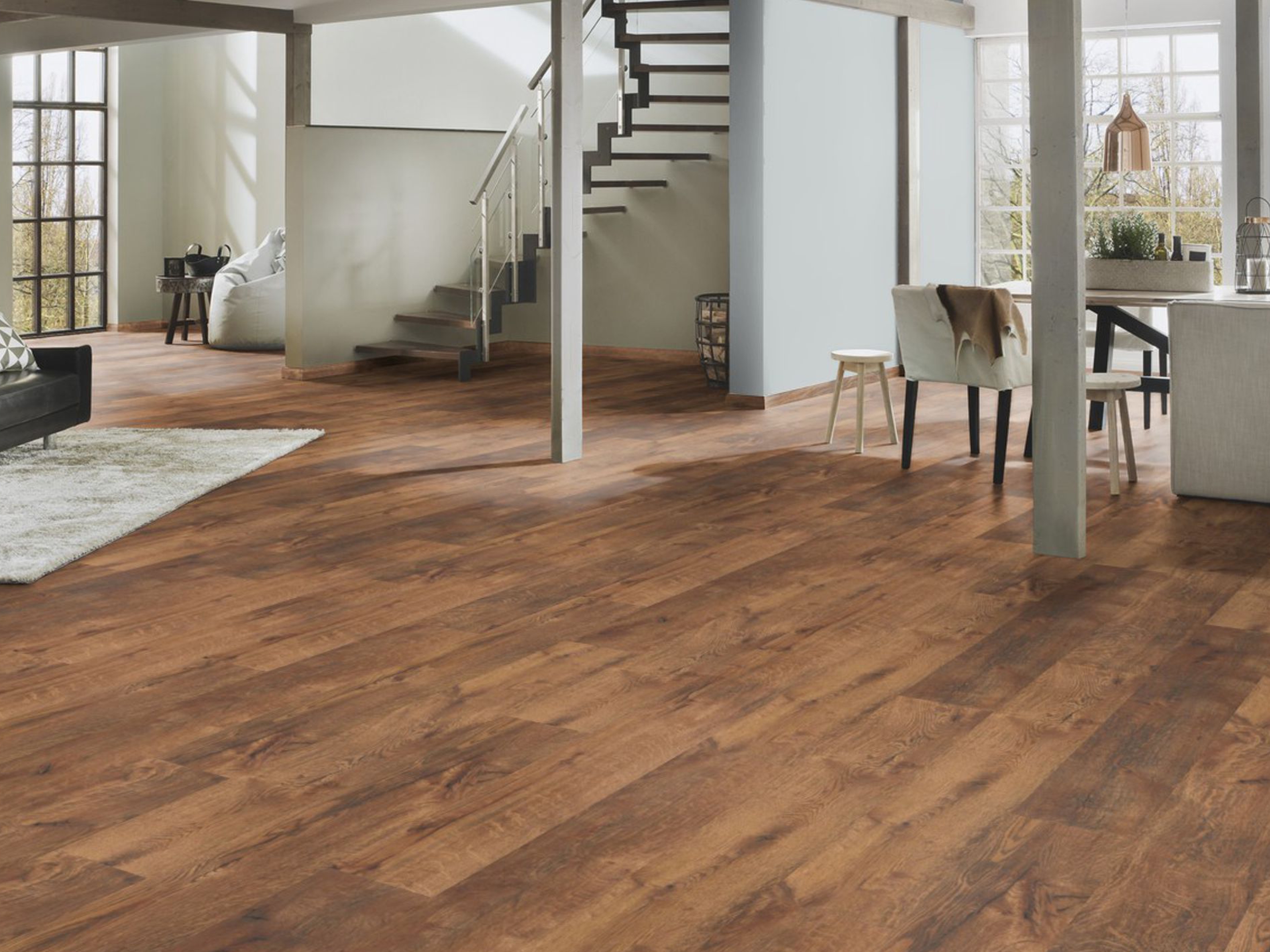 Laminatboden TRECOR Classic - Trend Oak Dark Nr. 281 mit Klicksystem 7 mm Stark