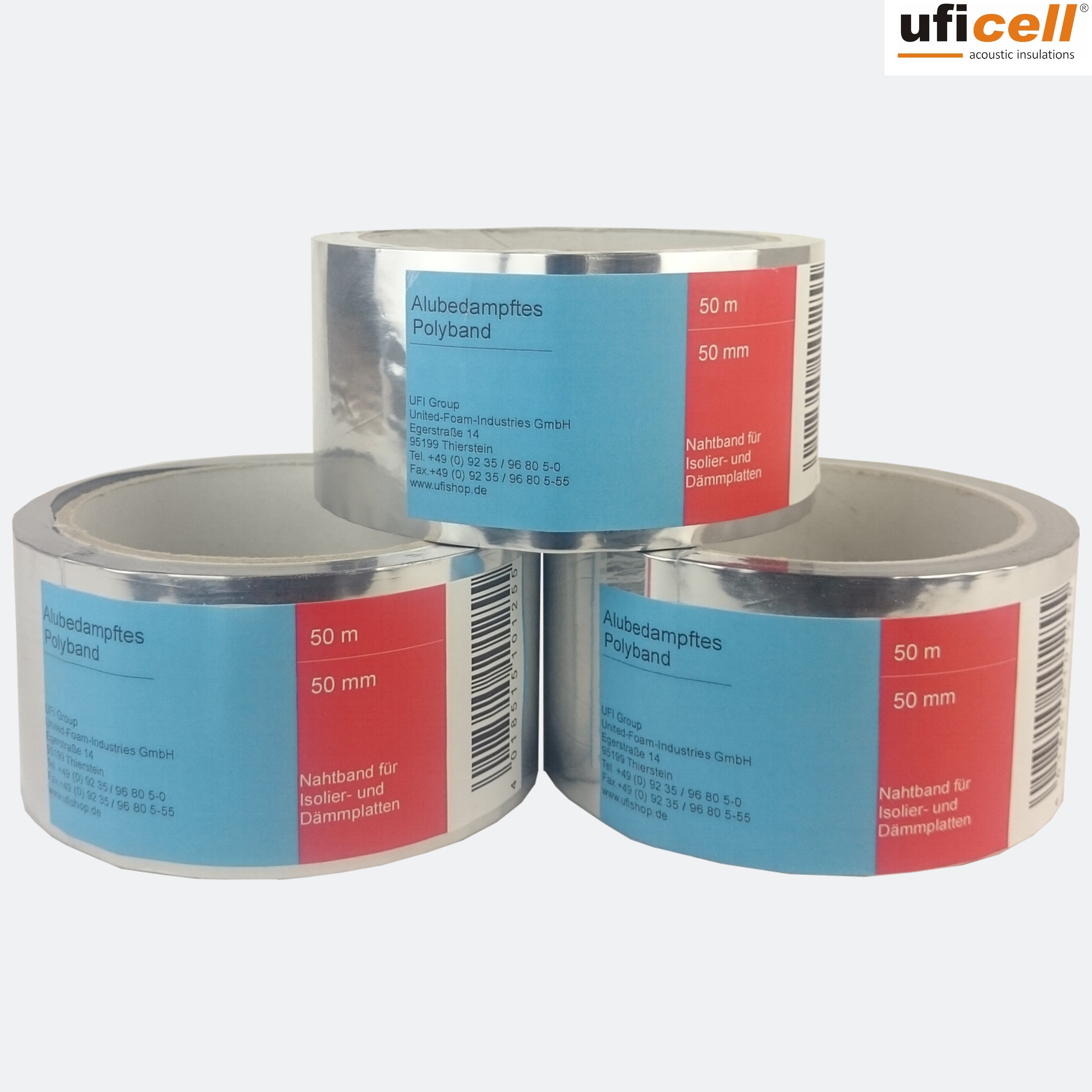 uficell® Alu Fugendichtband 50 mm breit, 50 lfm/Rolle