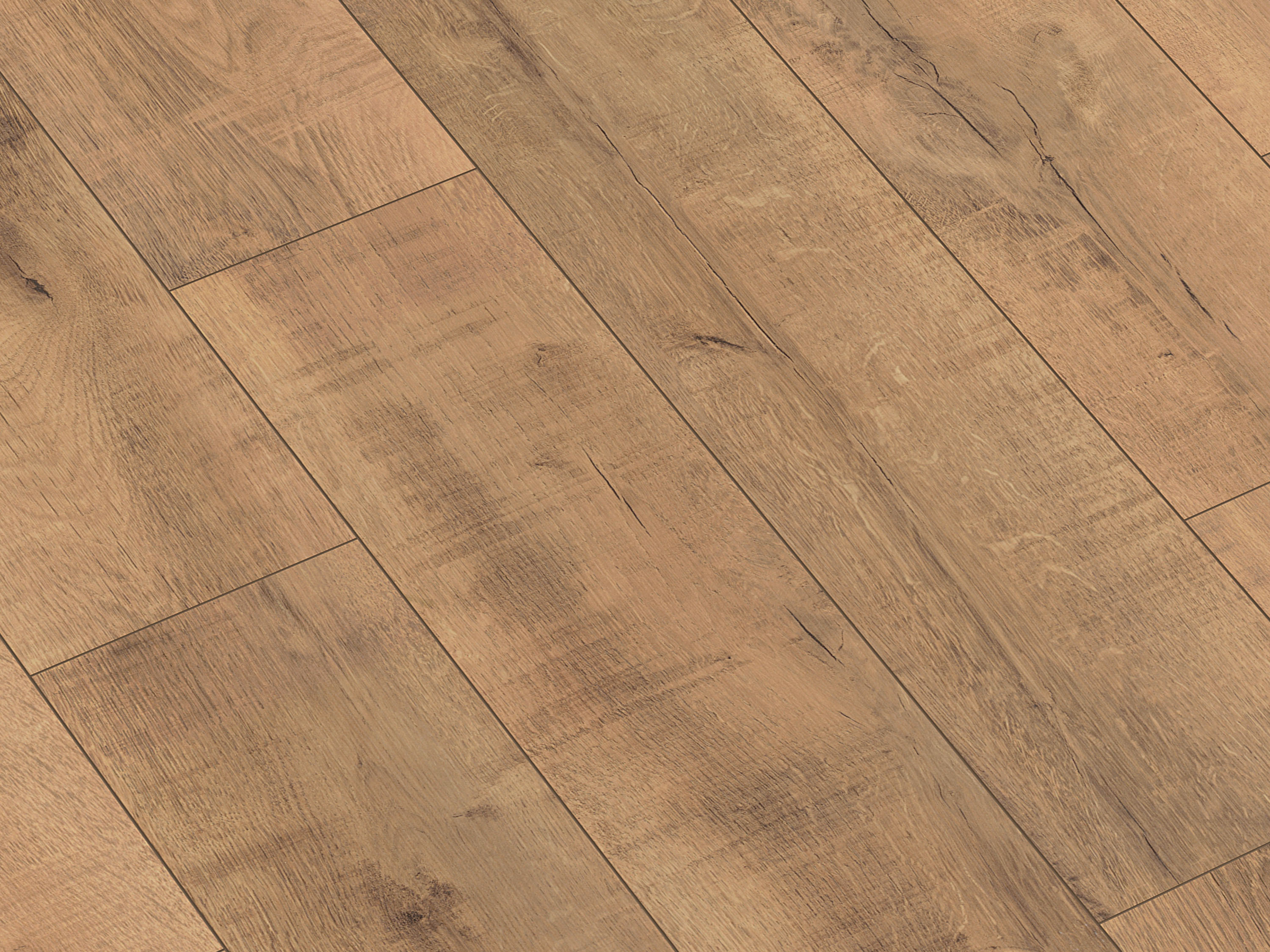 Laminatboden TRECOR® Cottage WIDE - Gold Volcano Oak K462 mit Klicksystem 7 mm Stark - Breitdiele