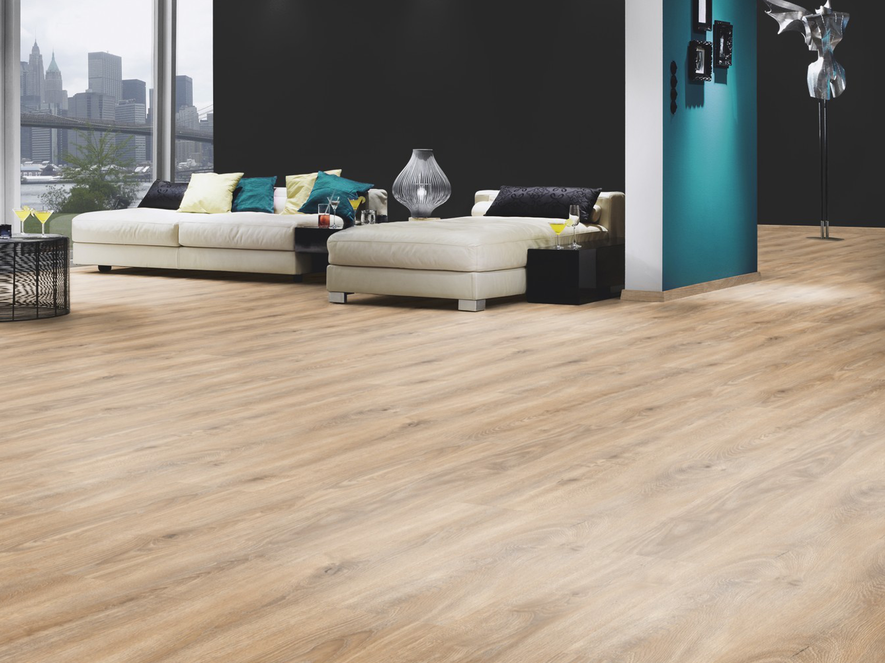 Laminatboden Natural Cashmere Oak, Landhausdiele (GT) K470 KronoOriginal® - Castello - 8 mm Stark