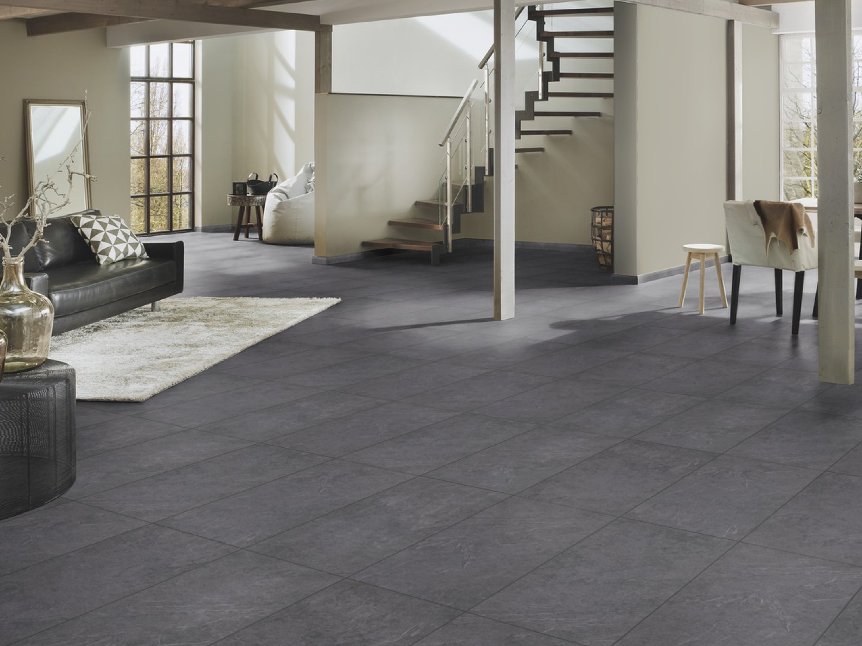 Laminatboden Mustang Slate, Fliese (AS) 8475 KronoOriginal® - Atlantic - 8 mm Stark