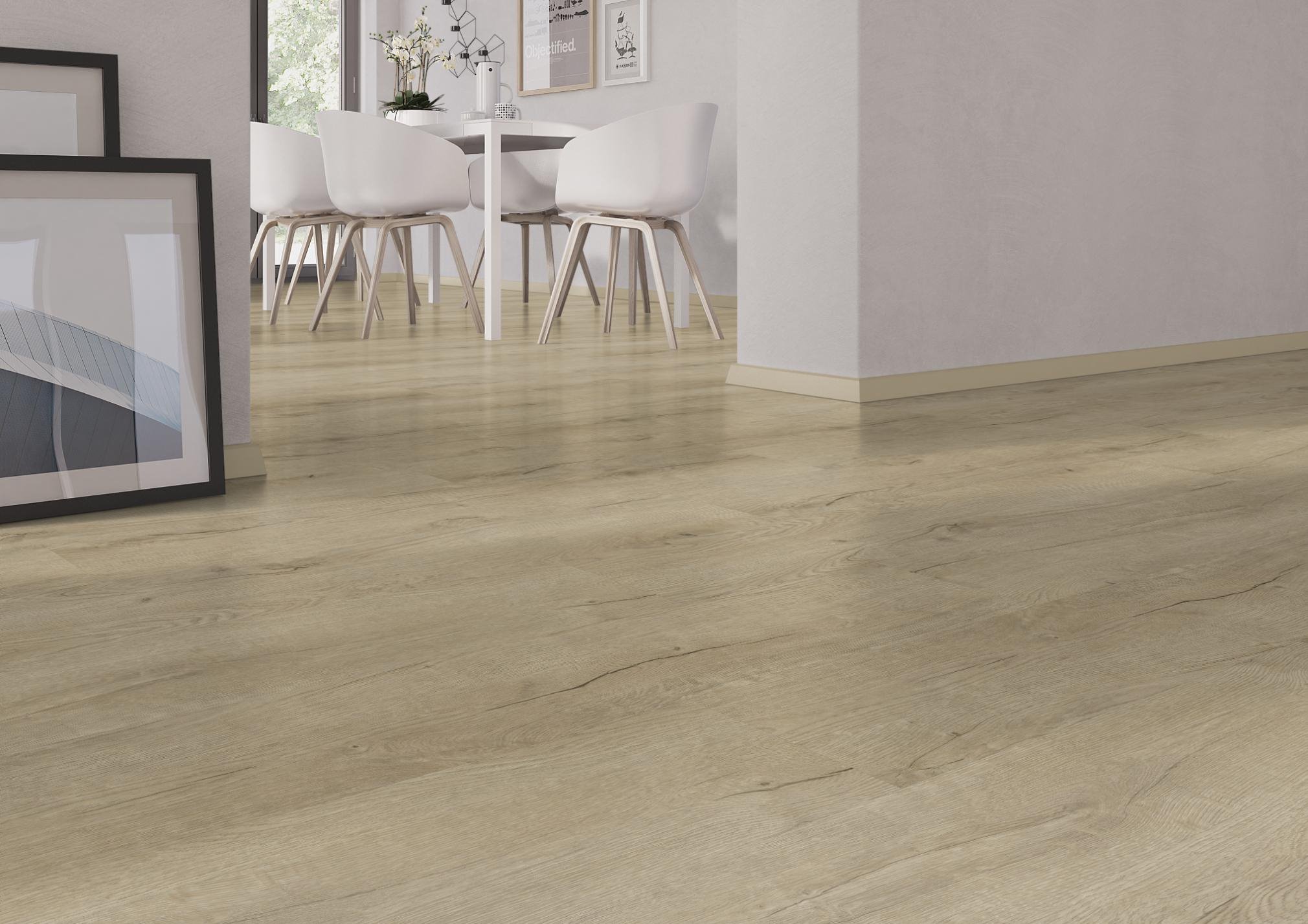 TRECOR® RIGID 5.0 Klick Vinylboden Prestige Eiche Beige Landhausdiele - 5 mm Stark