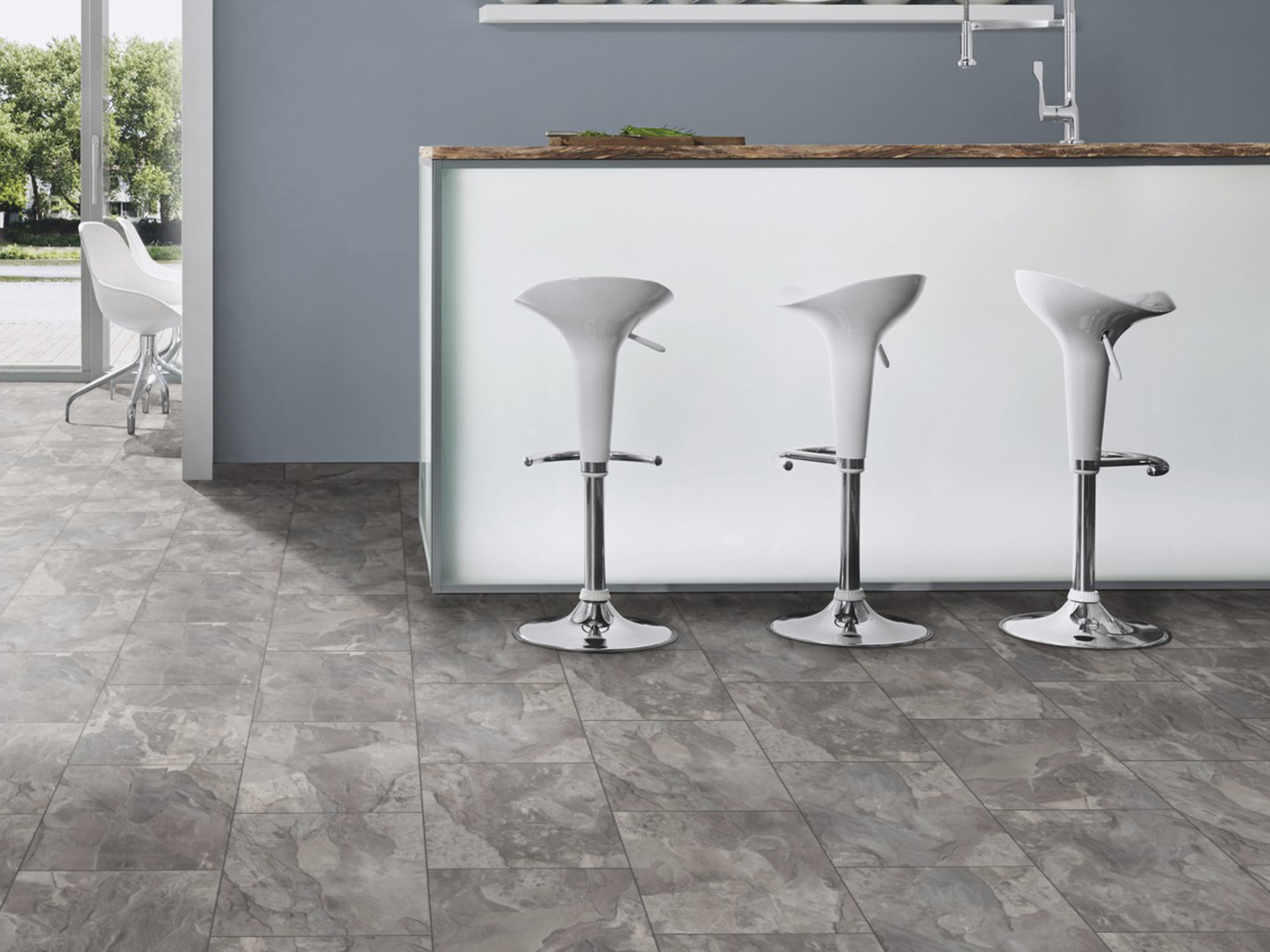 Laminatboden Silverado Slate, Fliese (OS) K035 KronoOriginal® - Atlantic - 8 mm Stark