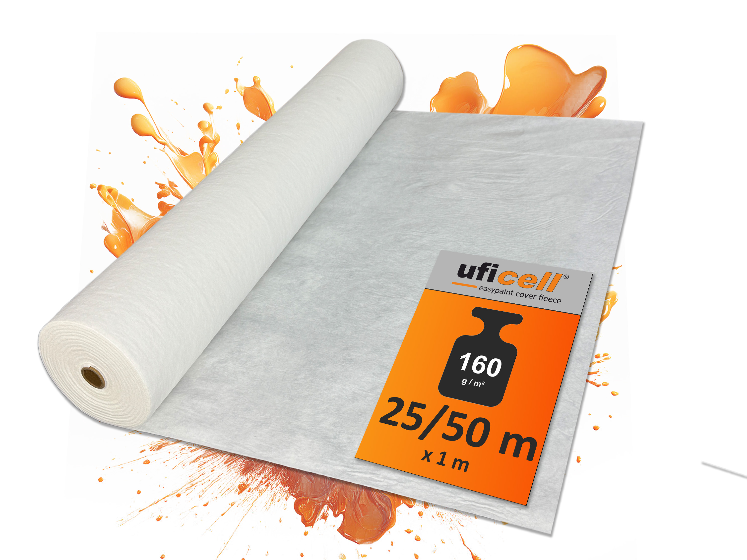 uficell® easyliner Malervlies premium Qualität, Schutzvlies, selbsthaftendes Abdeckvlies