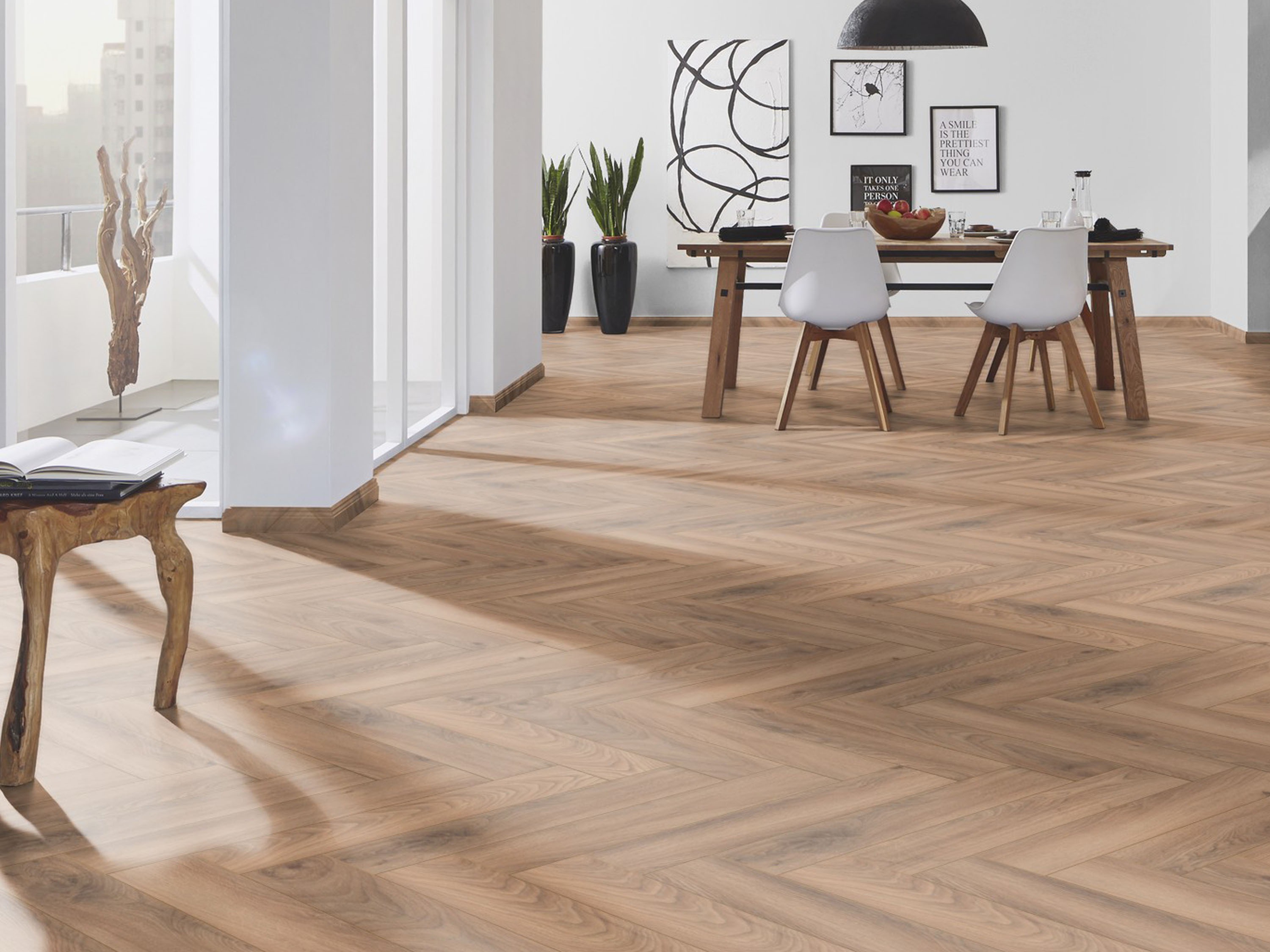 Laminatboden KronoOriginal® Herringbone - Historic Oak 5947 - 8 mm Stark - Fischgrät-Laminat