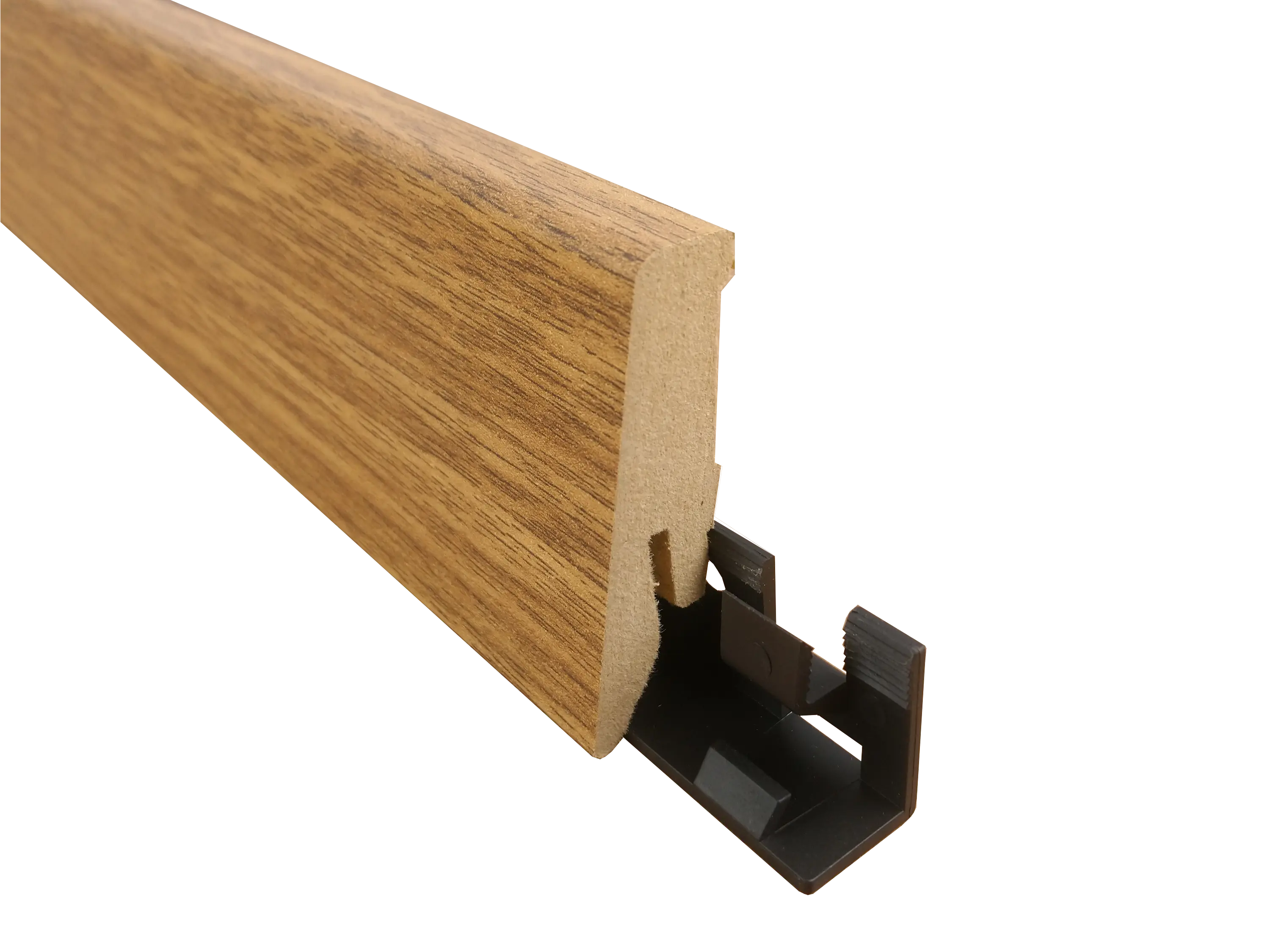 TRECOR® Laminatboden Sockelleiste - Trend Oak Dark Nr. 281 - MDF gerade Form