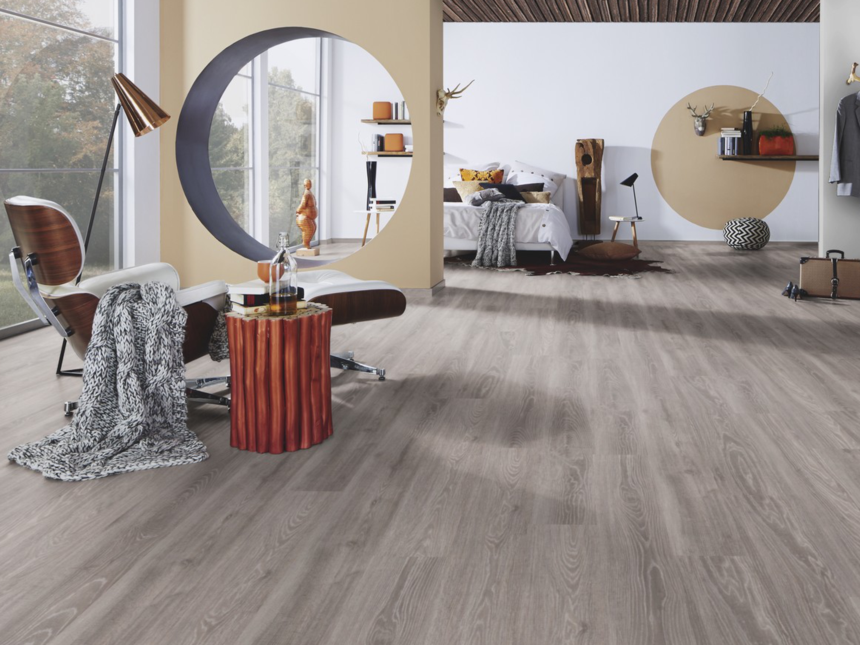 Laminatboden TRECOR® Classic - Manhattan Oak Nr. 4009 mit Klicksystem 7 mm Stark