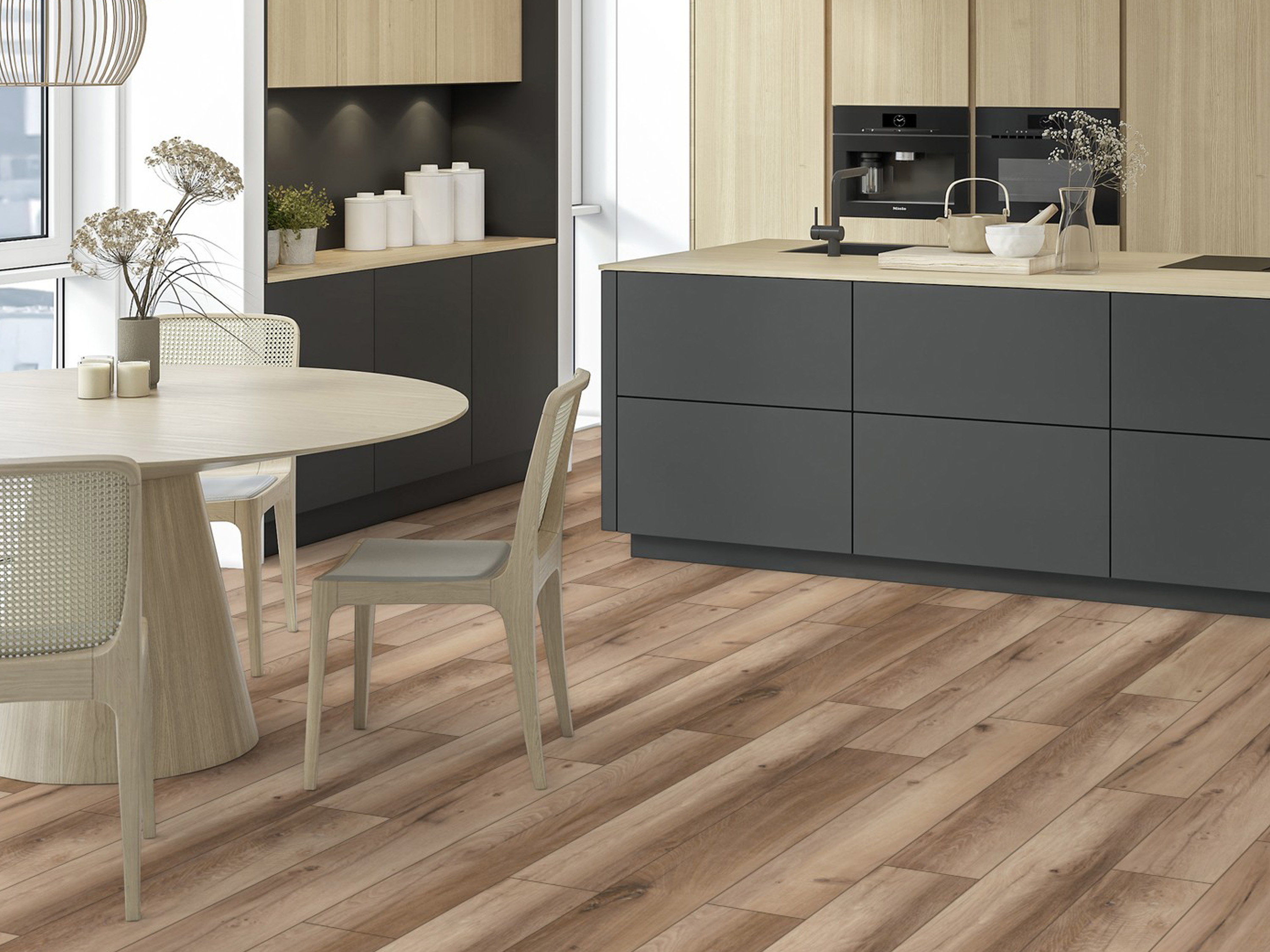 Hazel Range Oak K507 Organic Flex 7 mm mit O.R.C.A Technologie und integr. Trittschalldämmung KronoOriginal®