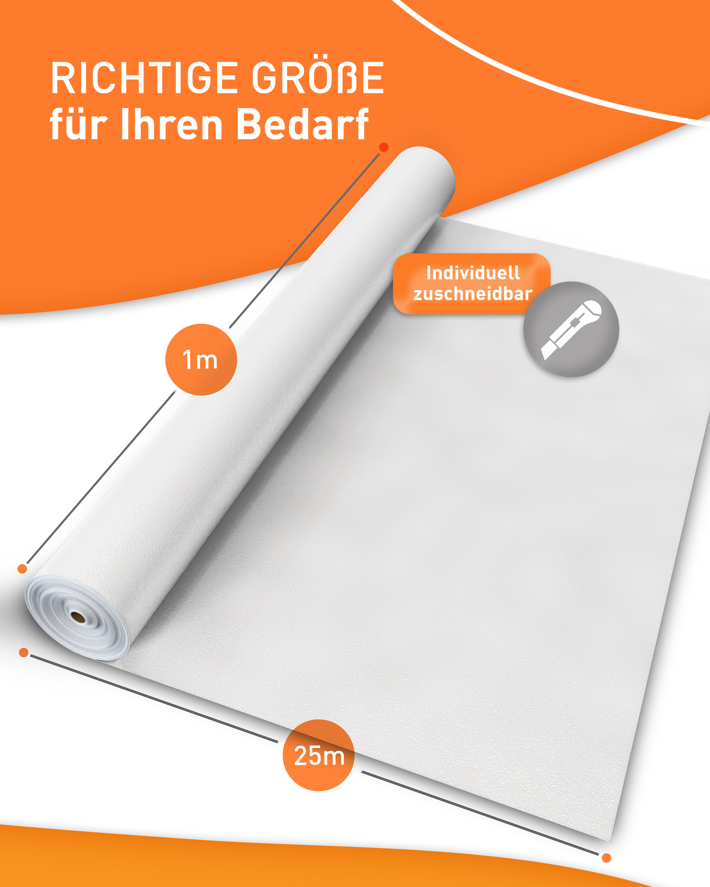 uficell® easyliner Malervlies premium Qualität, Schutzvlies, selbsthaftendes Abdeckvlies